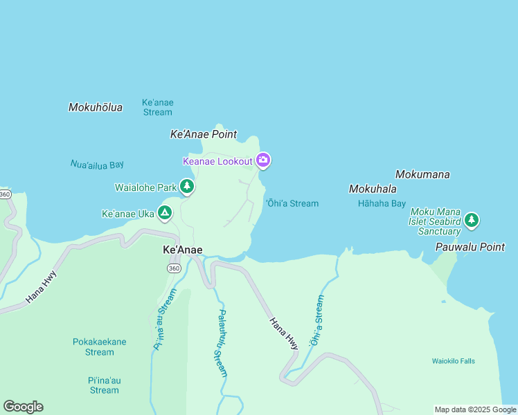map of restaurants, bars, coffee shops, grocery stores, and more near 459 Keanae Road in Maui County