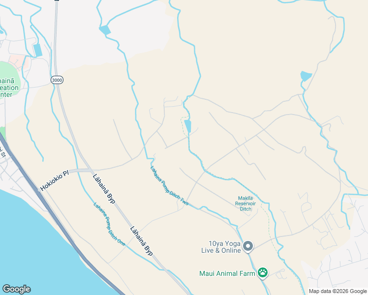 map of restaurants, bars, coffee shops, grocery stores, and more near 65 Wili Okai Way in Lahaina