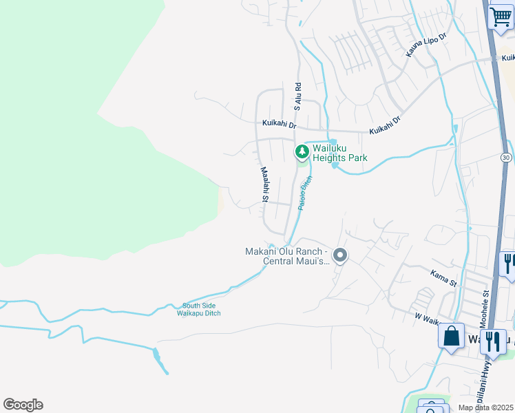 map of restaurants, bars, coffee shops, grocery stores, and more near 757 Maalahi Street in Wailuku