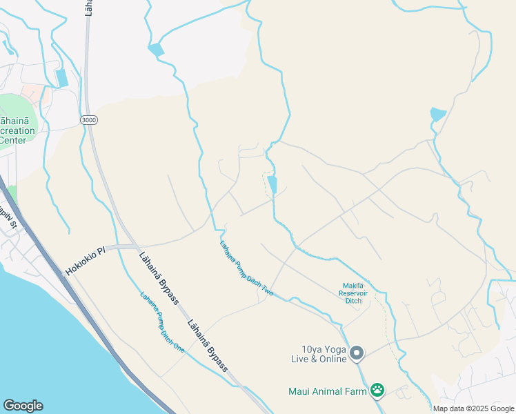 map of restaurants, bars, coffee shops, grocery stores, and more near 0 Wili Okai Way in Lahaina