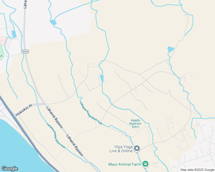 map of restaurants, bars, coffee shops, grocery stores, and more near 67 Wili Okai Way in Lahaina