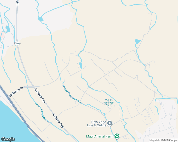 map of restaurants, bars, coffee shops, grocery stores, and more near 67 Wili Okai Way in Lahaina