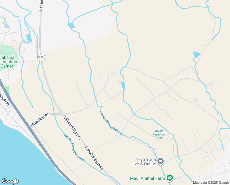 map of restaurants, bars, coffee shops, grocery stores, and more near 29 Wili Okai Way in Lahaina