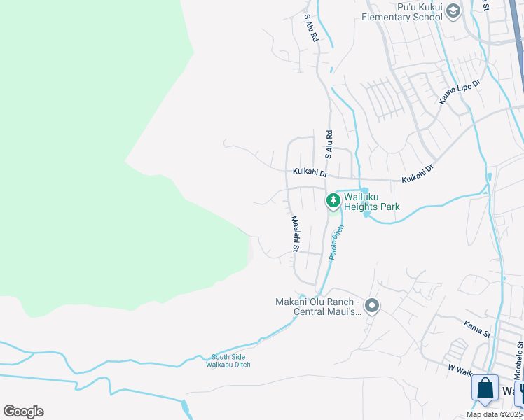 map of restaurants, bars, coffee shops, grocery stores, and more near 535 Polulani Drive in Wailuku
