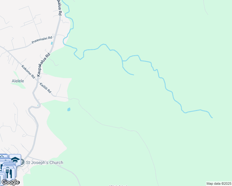 map of restaurants, bars, coffee shops, grocery stores, and more near 3101 Kailiili Road in Maui County