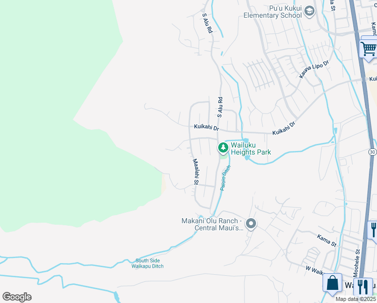 map of restaurants, bars, coffee shops, grocery stores, and more near 632 Maalahi Street in Wailuku