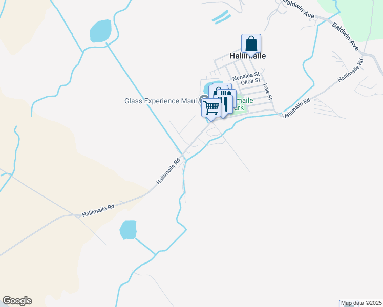 map of restaurants, bars, coffee shops, grocery stores, and more near 734 Haliimaile Road in Makawao