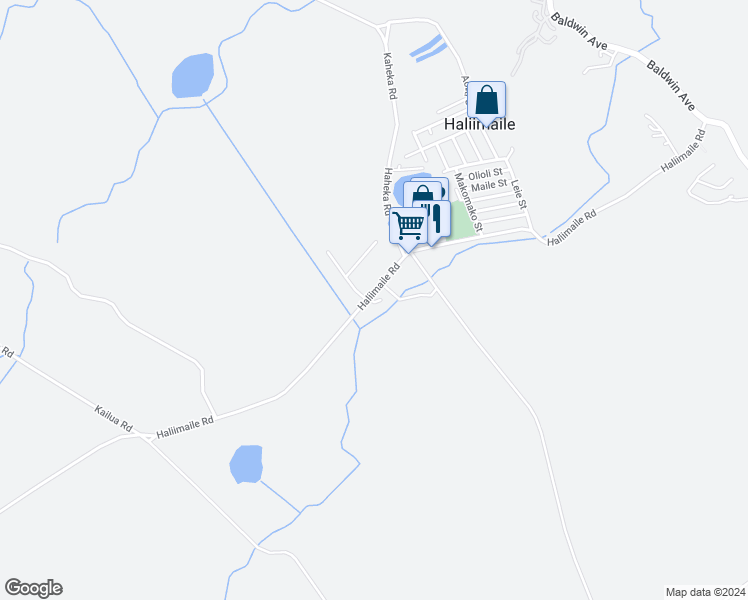 map of restaurants, bars, coffee shops, grocery stores, and more near 15 Hoomalie Place in Makawao