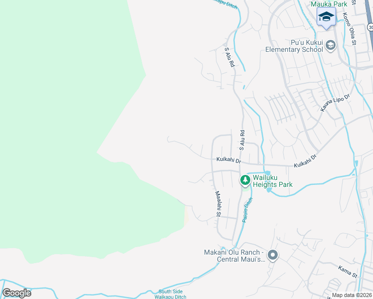 map of restaurants, bars, coffee shops, grocery stores, and more near 553 Kuikahi Drive in Wailuku