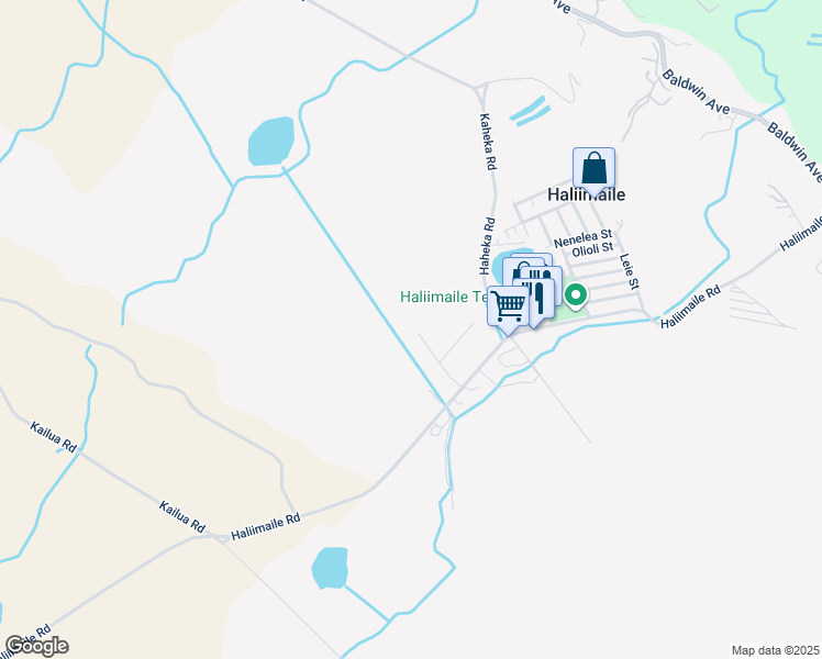 map of restaurants, bars, coffee shops, grocery stores, and more near 197 Na Mahoe Street in Haliimaile
