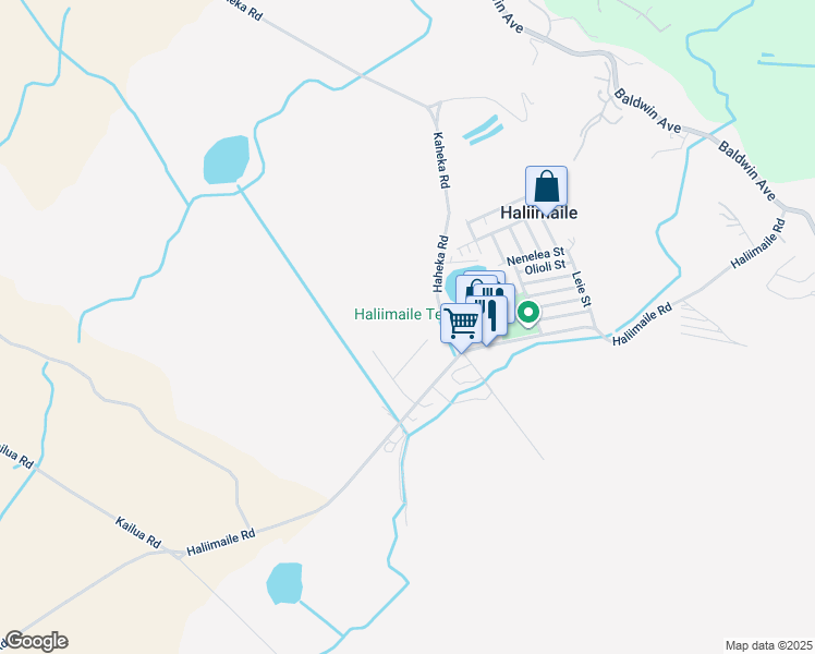 map of restaurants, bars, coffee shops, grocery stores, and more near 875 Haliimaile Road in Makawao