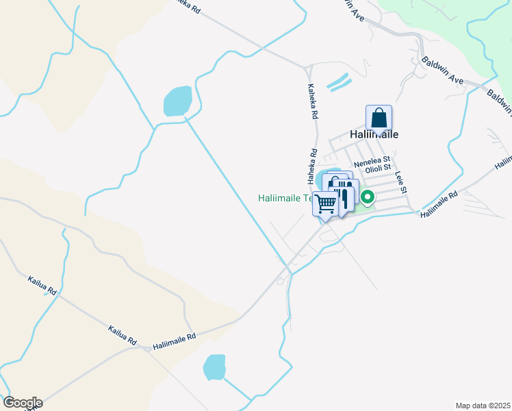 map of restaurants, bars, coffee shops, grocery stores, and more near 257 Na Mahoe Street in Haliimaile