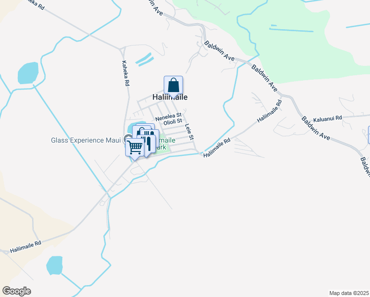 map of restaurants, bars, coffee shops, grocery stores, and more near 955 Haliimaile Road in Makawao