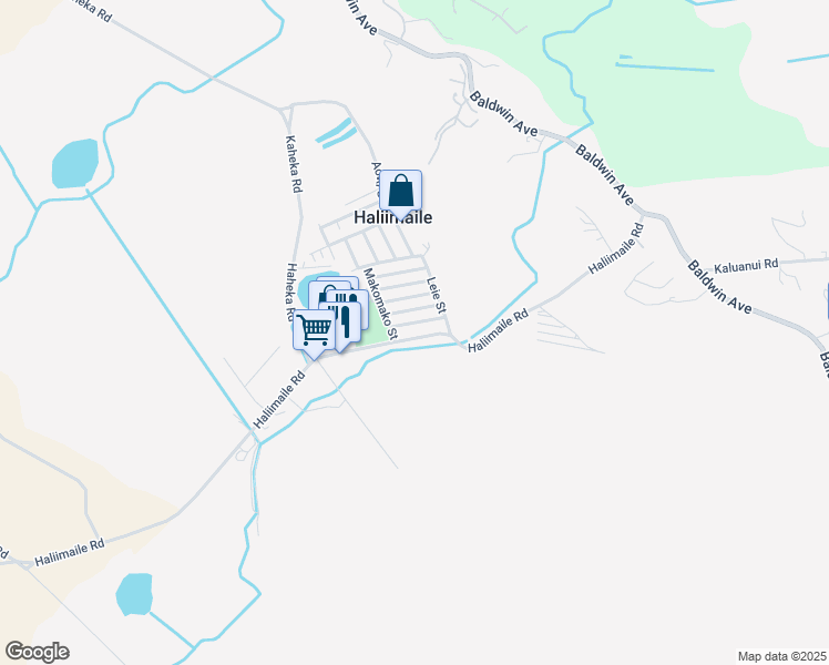 map of restaurants, bars, coffee shops, grocery stores, and more near 934 Akaaka Street in Makawao