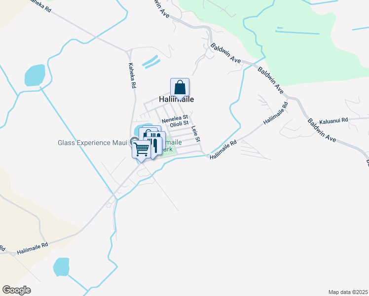 map of restaurants, bars, coffee shops, grocery stores, and more near 934 Akaaka Street in Makawao