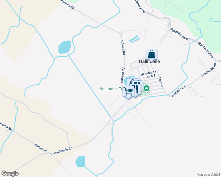 map of restaurants, bars, coffee shops, grocery stores, and more near 875 Haliimaile Road in Makawao