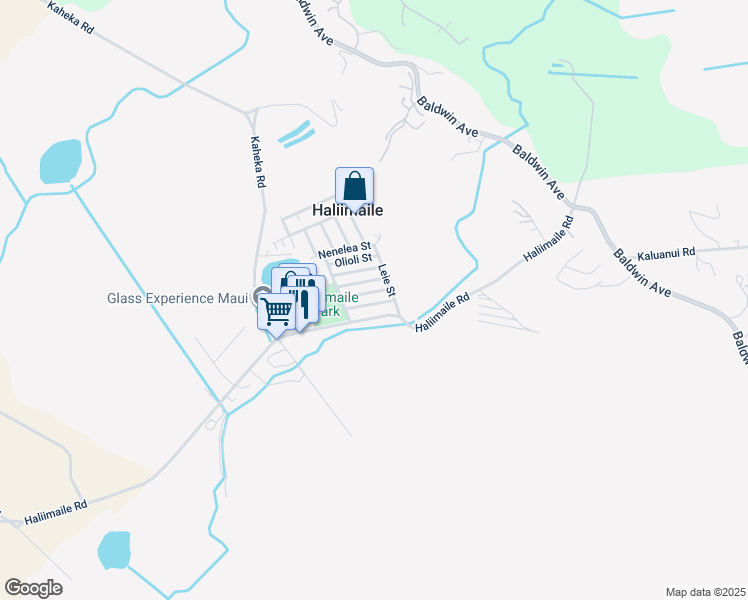 map of restaurants, bars, coffee shops, grocery stores, and more near 953 Akaaka Street in Makawao