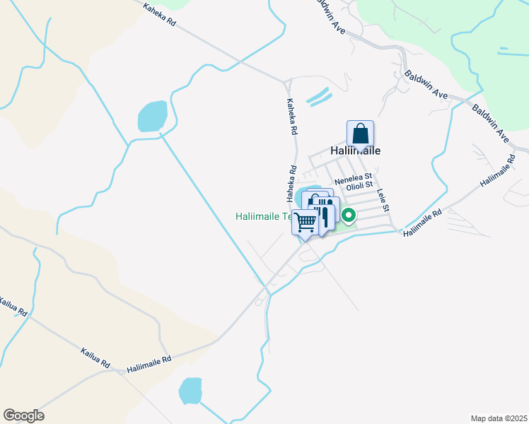 map of restaurants, bars, coffee shops, grocery stores, and more near 875 Haliimaile Road in Makawao