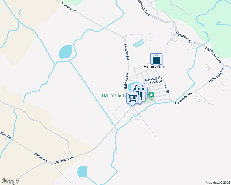 map of restaurants, bars, coffee shops, grocery stores, and more near 875 Haliimaile Road in Makawao