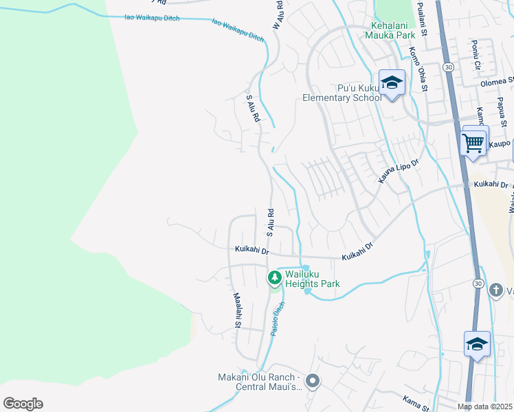 map of restaurants, bars, coffee shops, grocery stores, and more near 465 Nopu Street in Kihei