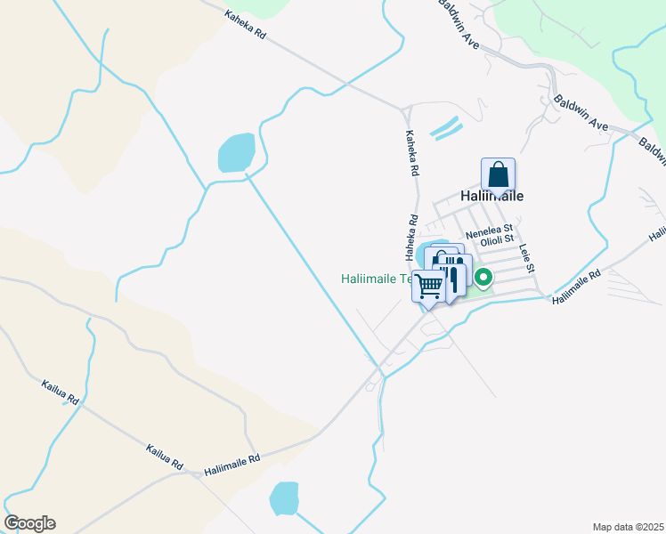 map of restaurants, bars, coffee shops, grocery stores, and more near in Haliimaile