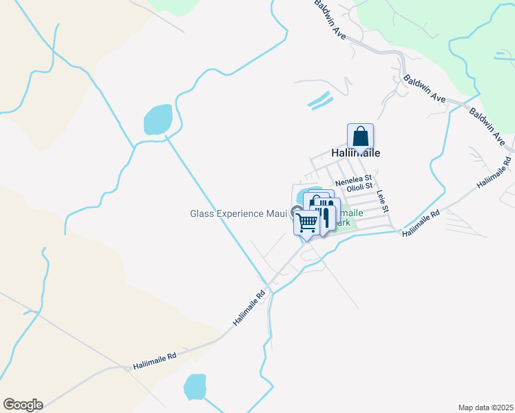 map of restaurants, bars, coffee shops, grocery stores, and more near 875 Haliimaile Road in Makawao