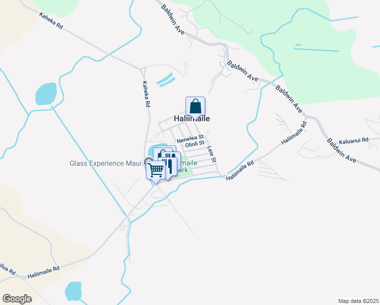 map of restaurants, bars, coffee shops, grocery stores, and more near 943 Maile Street in Makawao