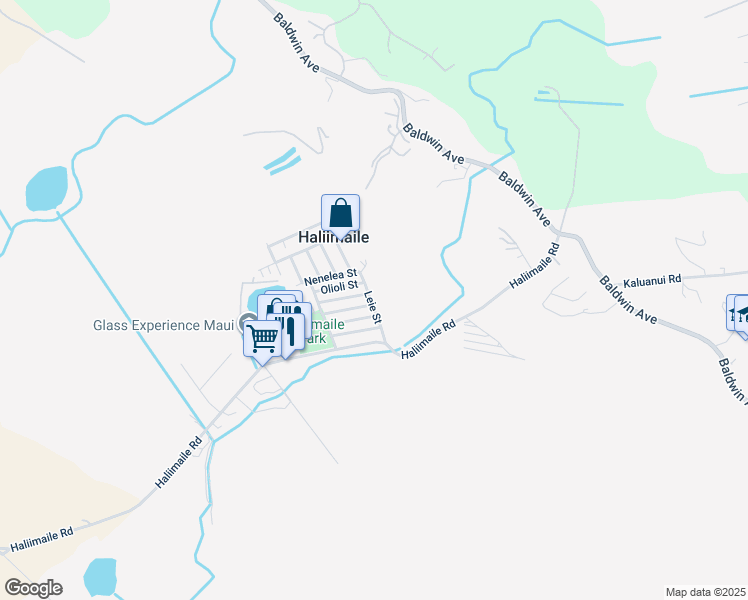 map of restaurants, bars, coffee shops, grocery stores, and more near 74 Leie Street in Makawao