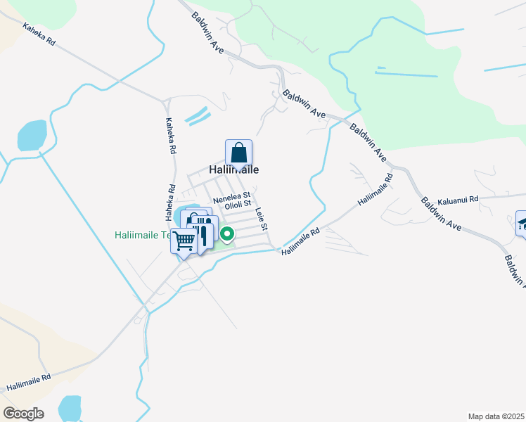 map of restaurants, bars, coffee shops, grocery stores, and more near 74 Leie Street in Haliimaile