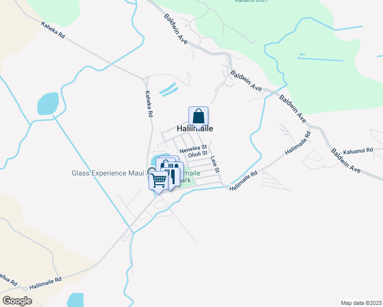 map of restaurants, bars, coffee shops, grocery stores, and more near 911 Olioli Street in Makawao