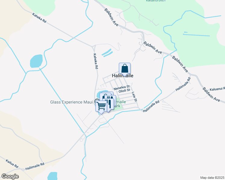 map of restaurants, bars, coffee shops, grocery stores, and more near 876 Nenelea Street in Makawao
