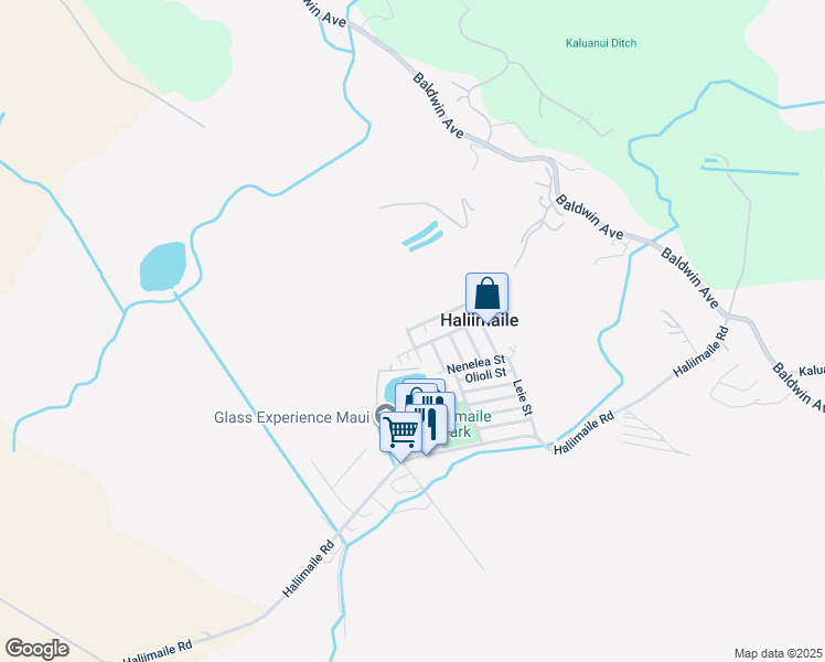 map of restaurants, bars, coffee shops, grocery stores, and more near 6 Mahae Street in Makawao