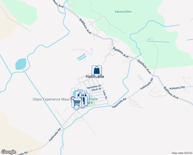 map of restaurants, bars, coffee shops, grocery stores, and more near 48 Aoiki Street in Makawao