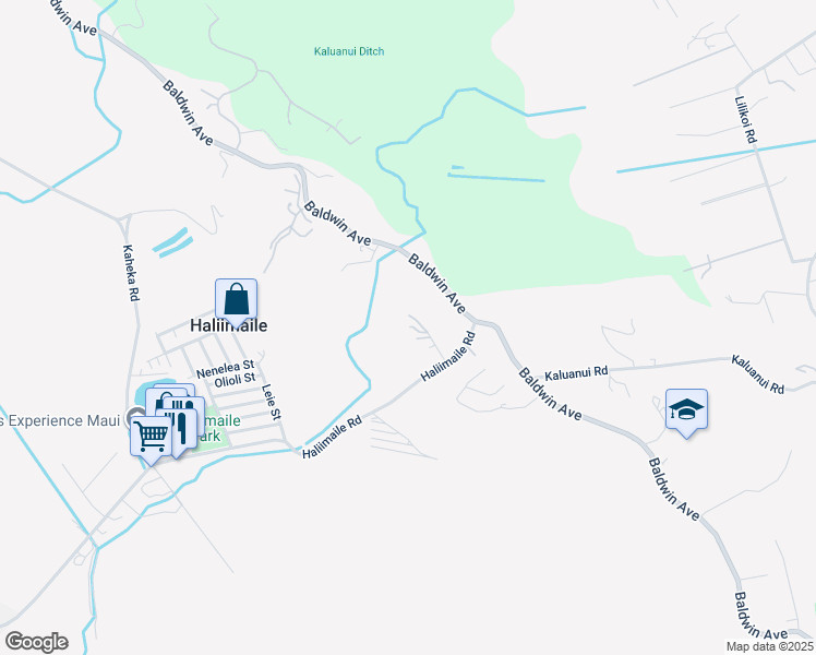 map of restaurants, bars, coffee shops, grocery stores, and more near 1621 Haliimaile Road in Makawao