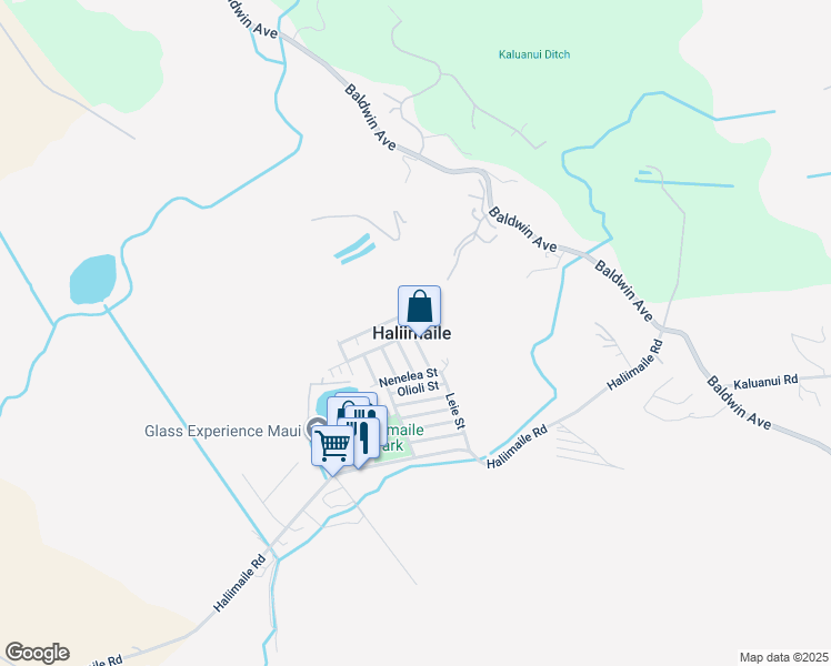 map of restaurants, bars, coffee shops, grocery stores, and more near 56 Aoiki Street in Makawao