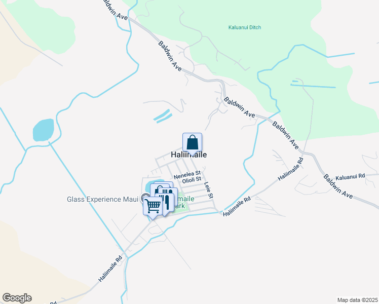 map of restaurants, bars, coffee shops, grocery stores, and more near 64 Aoiki Street in Makawao