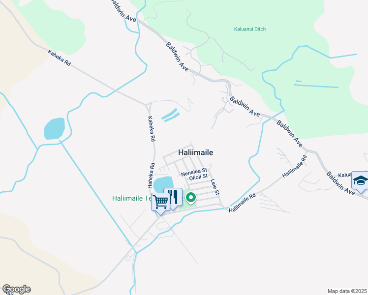 map of restaurants, bars, coffee shops, grocery stores, and more near 909 Maikai Street in Makawao