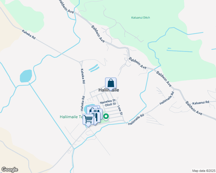 map of restaurants, bars, coffee shops, grocery stores, and more near 82 Aoiki Street in Makawao
