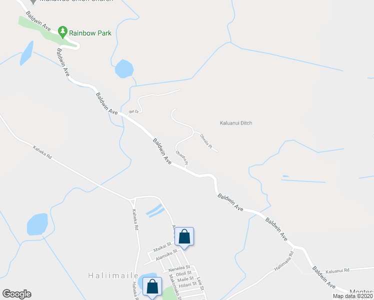 map of restaurants, bars, coffee shops, grocery stores, and more near 48 Ohaoha Place in Makawao