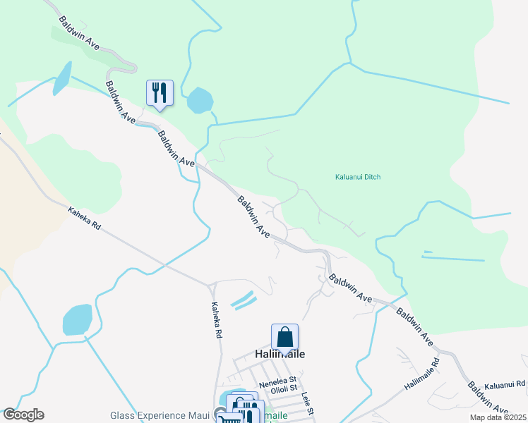 map of restaurants, bars, coffee shops, grocery stores, and more near 77 Ohaoha Place in Makawao