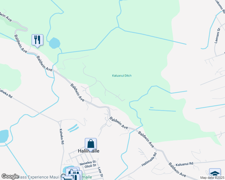 map of restaurants, bars, coffee shops, grocery stores, and more near 85 Oheala Place in Makawao