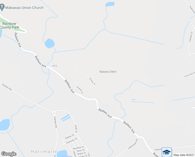 map of restaurants, bars, coffee shops, grocery stores, and more near 41 Oheala Place in Makawao