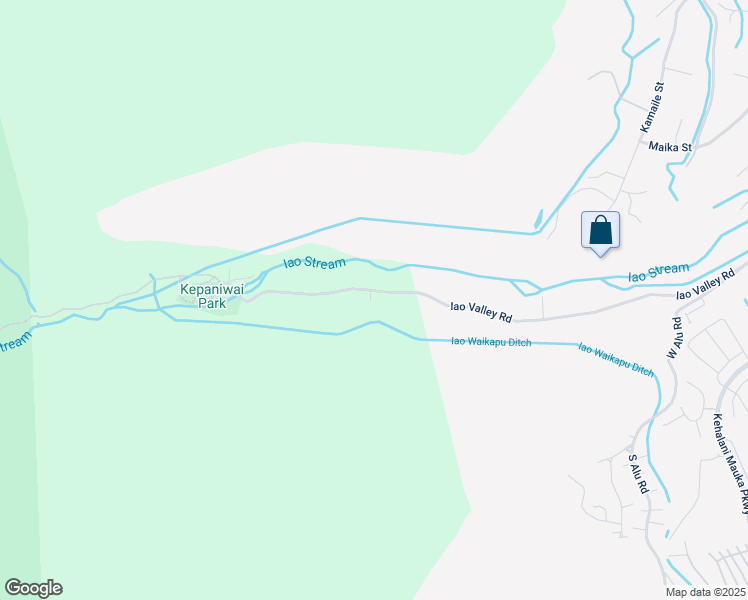 map of restaurants, bars, coffee shops, grocery stores, and more near 561 Iao Valley Road in Wailuku