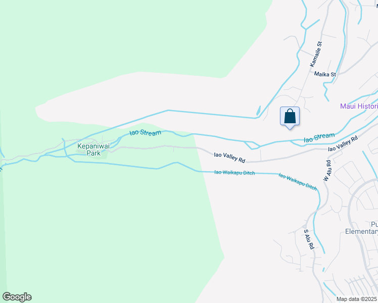 map of restaurants, bars, coffee shops, grocery stores, and more near 515 Iao Valley Road in Wailuku