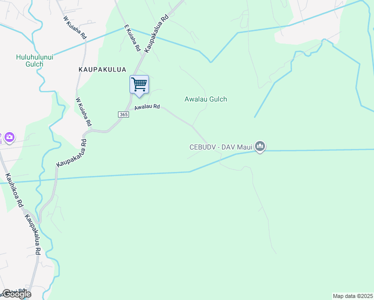 map of restaurants, bars, coffee shops, grocery stores, and more near 240 Awalau Road in Maui County