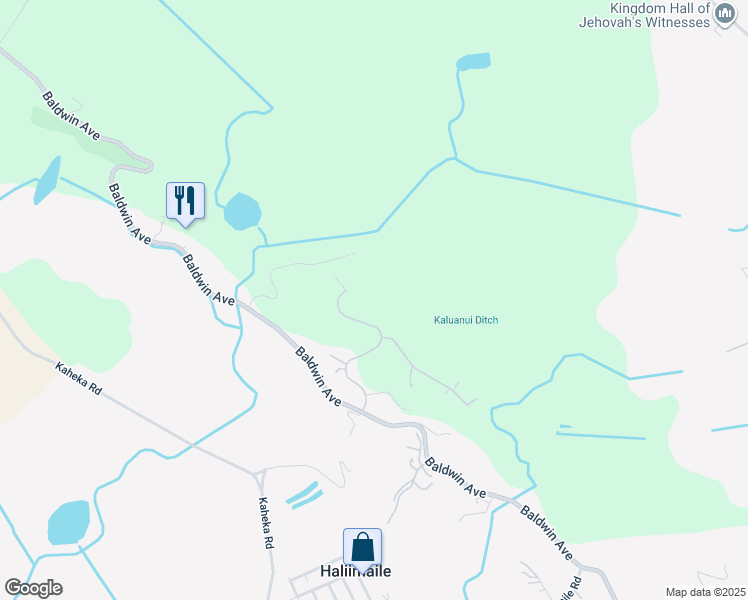 map of restaurants, bars, coffee shops, grocery stores, and more near 220 Ohaoha Place in Makawao