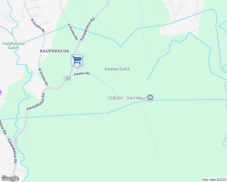 map of restaurants, bars, coffee shops, grocery stores, and more near 0 Awalau Road in Maui County