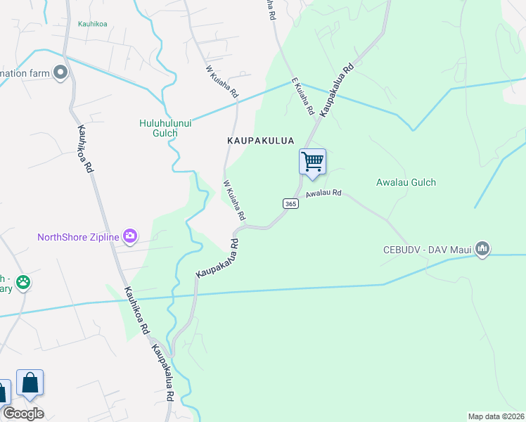 map of restaurants, bars, coffee shops, grocery stores, and more near in Haiku-Pauwela