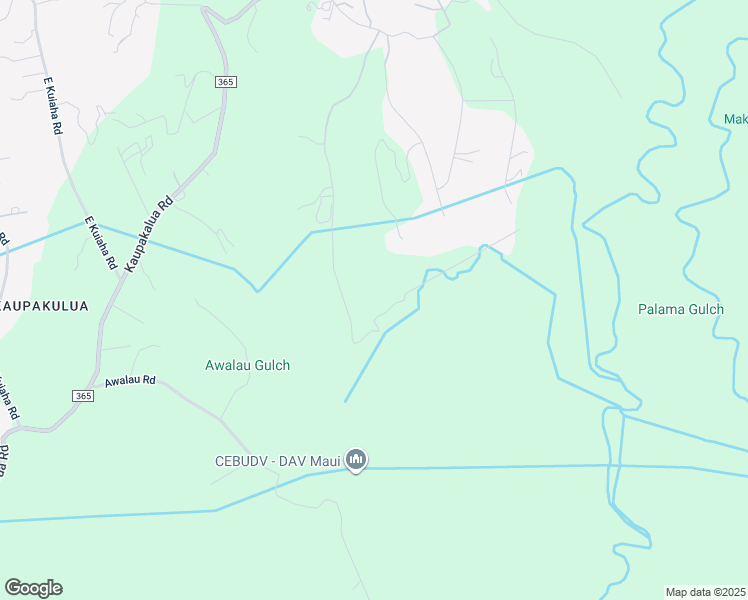 map of restaurants, bars, coffee shops, grocery stores, and more near 1250 Upper Ulumalu Road in Maui County