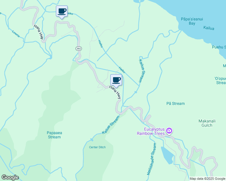 map of restaurants, bars, coffee shops, grocery stores, and more near 8070 Hana Highway in Maui County
